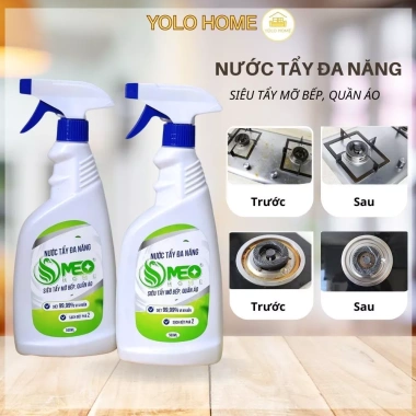 Nước Tẩy Đa Năng OMEOHOME 500ml - Siêu Tẩy Dầu Mỡ Nồi, An Toàn, Giá 99.000₫