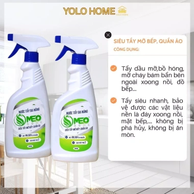 Nước Tẩy Đa Năng OMEOHOME 500ml - Siêu Tẩy Dầu Mỡ Nồi, An Toàn, Giá 99.000₫ 8 Nước Tẩy Đa Năng OMEOHOME 500ml - Siêu Tẩy Dầu Mỡ Nồi, An Toàn, Giá 99.000₫ 8