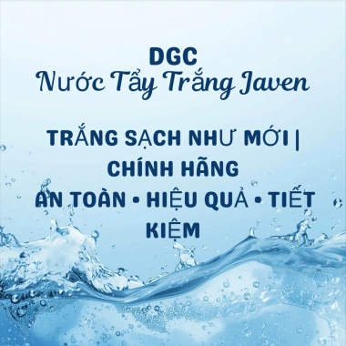 Nước tẩy JAVEL công nghiệp Đức Giang 20KG - Chính hãng, giá ưu đãi 220k, tẩy mạnh, khử bẩn 4