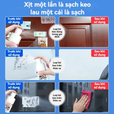 Nước Tẩy Keo Siêu Tốc Bỏ Keo 502, Súng Bắn, Decal Cứng trong 10s, Hiệu Quả Ngay