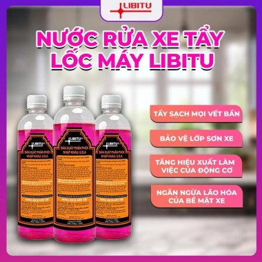 Nước Tẩy Lốc LIBITU 500ml - Đánh Bay Vết Ố Vàng, Dầu Mỡ, Tặng Vòi Xịt - Dùng Cho Xe Cộ, Máy Móc