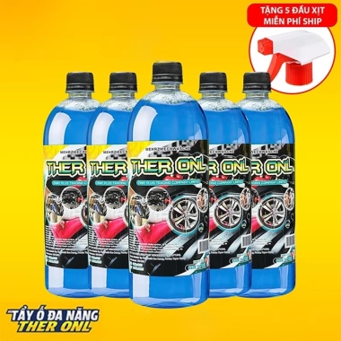 Nước Tẩy Lốc Máy Xe, Ô Tô THER ONL 500ml - Xóa ố vàng, dầu mỡ, giảm giá 65k 8