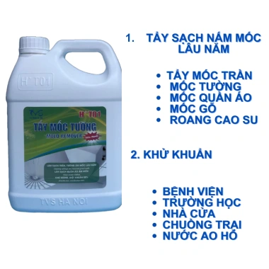 Nước Tẩy Mốc TVS HT01 1.8L - Sạch Mốc Tường Trần Gỗ Roăng Cao Su Quần Áo, Khử Trùng, 139k 3