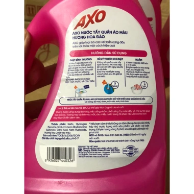 Nước Tẩy Quần Áo Màu AXO 400ml 800ml Giảm Giá 34.000đ Giặt Sạch Bảo Vệ Màu Không Phai