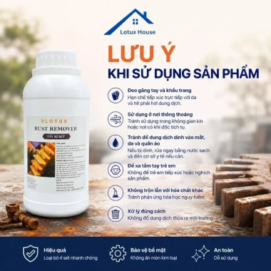 Nước tẩy rỉ sét LoTux Rust Remover cho sắt thép – Giảm oxi hoá, chỉ 69.000 VNĐ 2
