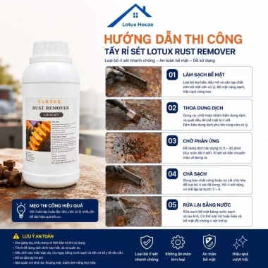 Nước tẩy rỉ sét LoTux Rust Remover cho sắt thép – Giảm oxi hoá, chỉ 69.000 VNĐ 6
