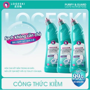 Nước Tẩy Rửa Bồn Cầu Logeski 500ml - Kiềm, không hư hại men sứ, gạch vệ sinh, giá 61.900 3
