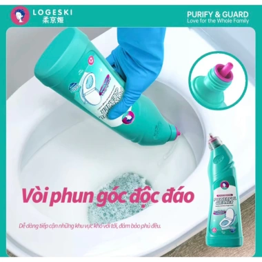 Nước Tẩy Rửa Bồn Cầu Logeski 500ml - Kiềm, không hư hại men sứ, gạch vệ sinh, giá 61.900 4