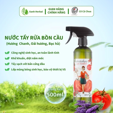 Nước Tẩy Rửa Bồn Cầu Toilet 500ml Xanh Herbal MT - Khử Mùi Bạc Hà Oải Hương, Tẩy Sạch Giá Ưu Đãi 117.760₫ 2