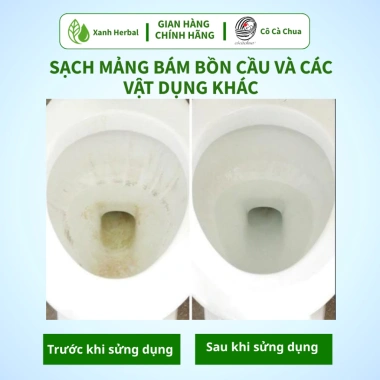 Nước Tẩy Rửa Bồn Cầu Toilet 500ml Xanh Herbal MT - Khử Mùi Bạc Hà Oải Hương, Tẩy Sạch Giá Ưu Đãi 117.760₫ 4