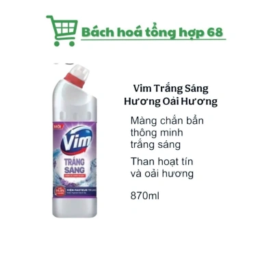 Nước tẩy rửa bồn cầu và nhà tắm Vim 880ml - Diệt 99,9% vi khuẩn, giá chỉ 38.000 VND 2