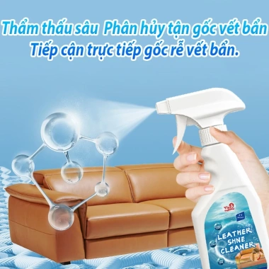 Nước Tẩy Rửa Da Ô Tô – Xóa vết bẩn, dầu mỡ, bụi bám trên vô lăng & ghế da nhanh chóng, giá chỉ 57.820 VND 3 Nước Tẩy Rửa Da Ô Tô – Xóa vết bẩn, dầu mỡ, bụi bám trên vô lăng & ghế da nhanh chóng, giá chỉ 57.820 VND 3
