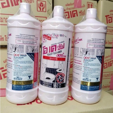 Nước tẩy rửa nhà vệ sinh OKAY Thái Lan 960ml siêu mạnh, đánh tan vết bẩn, giá chỉ 55.000 VND, có hóa đơn đầy đủ 7