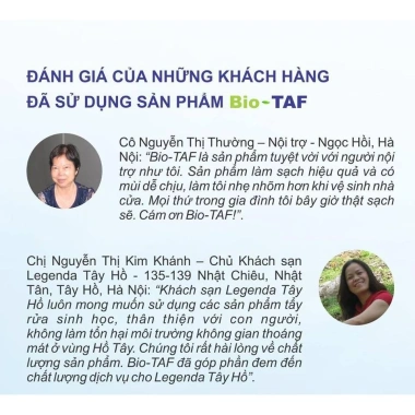 Nước tẩy rửa sinh học không clo Bio TAF Viện Công Nghiệp Thực Phẩm - 72.000đ 3