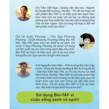 Nước tẩy rửa sinh học không clo Bio TAF Viện Công Nghiệp Thực Phẩm - 72.000đ 4