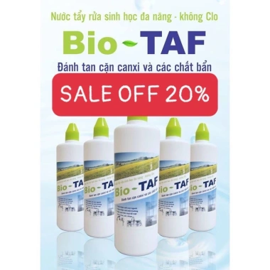 Nước tẩy rửa sinh học không clo Bio TAF Viện Công Nghiệp Thực Phẩm - 72.000đ 9