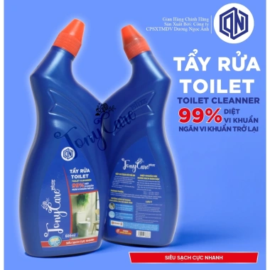 Nước Tẩy Rửa Toilet TonyCare 600ml - Diệt Khuẩn 99% - Khử Mùi - Làm Sạch Bồn Cầu Nhanh - Giá 36.000đ 3