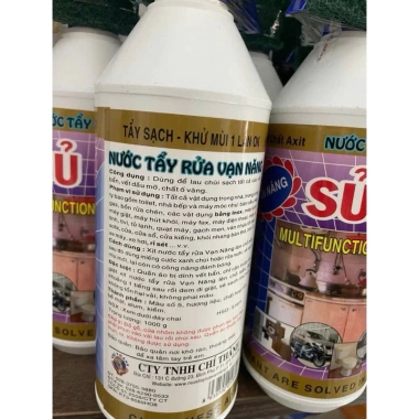 Nước tẩy rửa vạn năng Hoả Tốc 1.000ml - Tặng cước chùi đa năng, giá chỉ 75.800đ, cũ thành mới