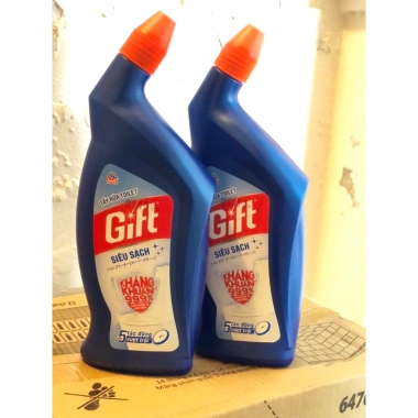 Nước Tẩy Toilet Gift Siêu Sạch 600ml - Khử mùi, Diệt vi khuẩn, Giá 35.000đ giảm từ 44.450đ 2