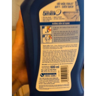 Nước Tẩy Toilet Gift Siêu Sạch 600ml - Khử mùi, Diệt vi khuẩn, Giá 35.000đ giảm từ 44.450đ 5