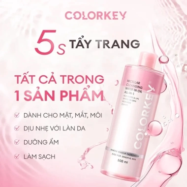 Nước Tẩy Trang 2 Lớp Colorkey Micellar Cleansing Water In Oil All-In-1 Giá chỉ 59.000₫ 2 Nước Tẩy Trang 2 Lớp Colorkey Micellar Cleansing Water In Oil All-In-1 Giá chỉ 59.000₫ 2