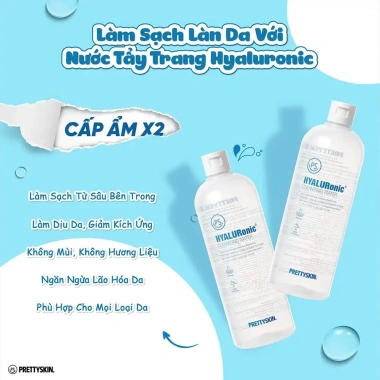 Nước Tẩy Trang Cấp Ẩm Pretty Skin Hyaluronic - Dưỡng ẩm sâu, giá ưu đãi 265k