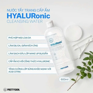 Nước Tẩy Trang Cấp Ẩm Pretty Skin Hyaluronic - Dưỡng ẩm sâu, giá ưu đãi 265k