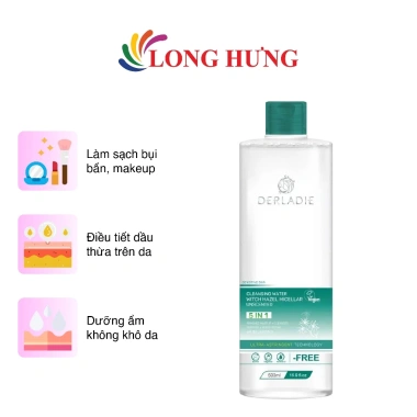 Nước tẩy trang Derladie Witch Hazel Micellar 500ml Không mùi, làm sạch sâu da mụn 169k