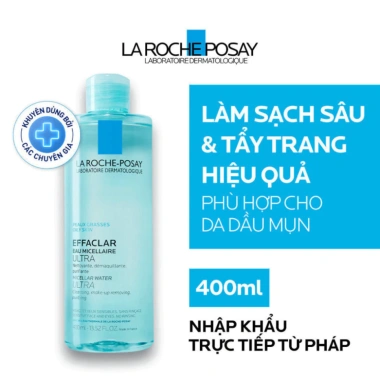 Nước tẩy trang La Roche-Posay Effaclar Micellar Water 400ml - Làm sạch sâu da dầu, giảm 18% 348.390₫ 2