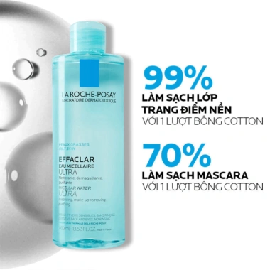 Nước tẩy trang La Roche-Posay Effaclar Micellar Water 400ml - Làm sạch sâu da dầu, giảm 18% 348.390₫ 5