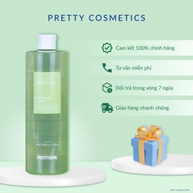 Nước Tẩy Trang Pretty Skin Cleansing Water 500ml - Bộ 3 mới, giảm giá tới 300k