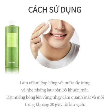 Nước Tẩy Trang Pretty Skin Cleansing Water 500ml - Bộ 3 mới, giảm giá tới 300k