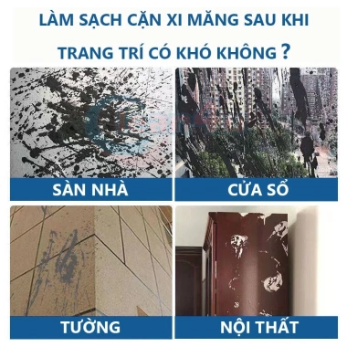 Nước Tẩy Xi Măng 1L Siêu Hiệu Quả - Giá 78.999đ, Xóa Vết Xây Dựng Nhanh
