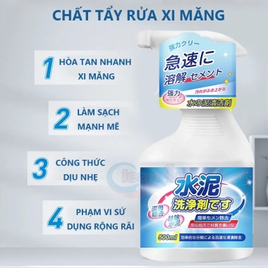 Nước Tẩy Xi Măng 1L Siêu Hiệu Quả - Giá 78.999đ, Xóa Vết Xây Dựng Nhanh 3 Nước Tẩy Xi Măng 1L Siêu Hiệu Quả - Giá 78.999đ, Xóa Vết Xây Dựng Nhanh 3