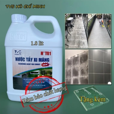 Nước tẩy xi măng HT01 1.8L - Tẩy ron gạch mạnh, tặng pad chà, giảm giá 147.999 VND