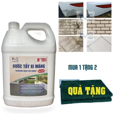 Nước Tẩy Xi Măng TVS HT01 5L - Tẩy Ron Gạch Đất Đá, Rong Rêu, Tặng 2 Pad Chà 359.000VND 2 Nước Tẩy Xi Măng TVS HT01 5L - Tẩy Ron Gạch Đất Đá, Rong Rêu, Tặng 2 Pad Chà 359.000VND 2