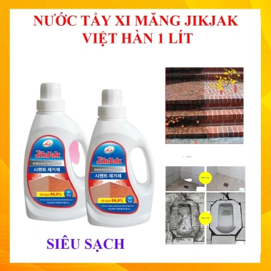 Nước Tẩy Xi Măng Việt Hàn Siêu Sạch 1L - Tẩy Vết Ố Gạch và Tường, Giá 101k 3 Nước Tẩy Xi Măng Việt Hàn Siêu Sạch 1L - Tẩy Vết Ố Gạch và Tường, Giá 101k 3