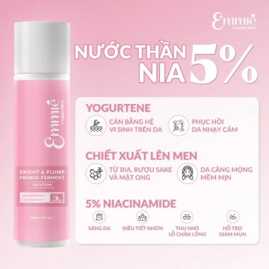 Nước thần dưỡng da Emmié by Happyskin Brightening Plumping Soluticon Essence 150ml/230ml - 289.000đ 4