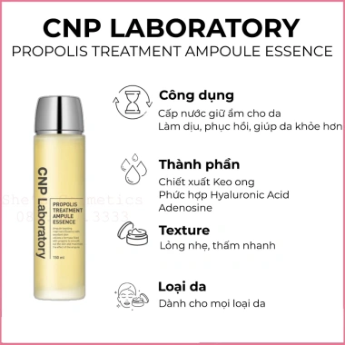 Nước Thần Keo Ong CNP 100-150ml - Phục hồi, ngừa lão hoá, căng bóng, cấp ẩm, giảm thâm nám | Cherry Beauty 215k 6