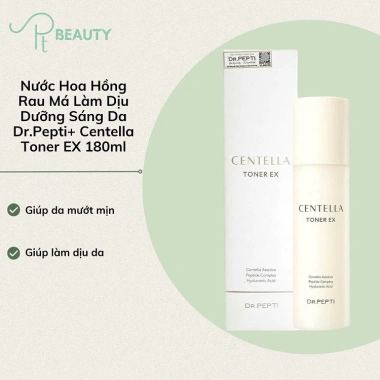 Nước Thần Siêu Căng Bóng Centella Toner EX Dr.Pepti 180ml Mẫu Mới Giá 389k Giảm 474k