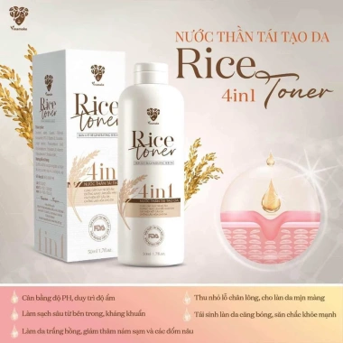 Nước thần tái tạo da Rice Toner 4 in1 Vinamake: Dưỡng ẩm, sáng da, đều màu, cải thiện kết cấu 359.000 VND 6