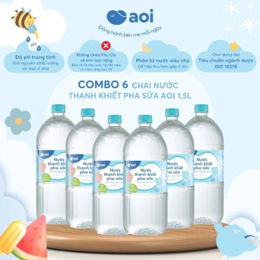 Nước thanh khiết pha sữa Aoi giữ trọn dưỡng chất - 350ml/500ml/1,5L giá ưu đãi 122.455₫ 9
