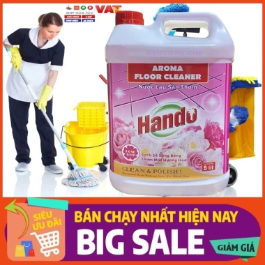 Nước thơm lau sàn Hando 5L hương nhài - sạch gọn, thơm lâu, giá chỉ 125.900₫ 9