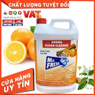 Nước thơm lau sàn Mr.Fresh 5L Hương Cam Quế - Giảm 22% chỉ 119.900₫, sạch bề mặt, thơm lâu 2