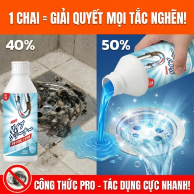 Nước Thông Tắc Cống Siêu Mạnh 510ml - Giải Quyết Nhanh Mọi Cản Trở