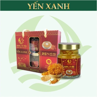 Nước tổ yến sào cao cấp chưng đông trùng hạ thảo Yến Xanh Lốc 6 lọ 70ml - Giá ưu đãi 279.000đ 4 Nước tổ yến sào cao cấp chưng đông trùng hạ thảo Yến Xanh Lốc 6 lọ 70ml - Giá ưu đãi 279.000đ 4