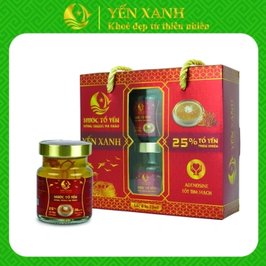 Nước tổ yến sào cao cấp chưng đông trùng hạ thảo Yến Xanh Lốc 6 lọ 70ml - Giá ưu đãi 279.000đ 6 Nước tổ yến sào cao cấp chưng đông trùng hạ thảo Yến Xanh Lốc 6 lọ 70ml - Giá ưu đãi 279.000đ 6