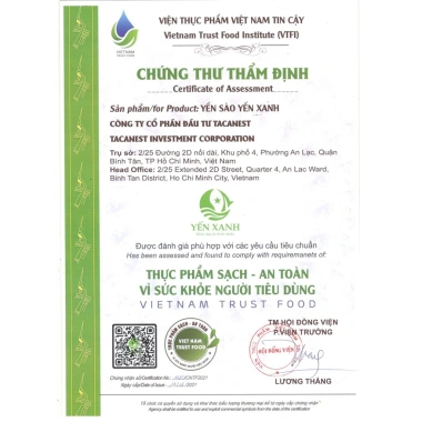 Nước tổ yến sào cao cấp chưng đông trùng hạ thảo Yến Xanh Lốc 6 lọ 70ml - Giá ưu đãi 279.000đ