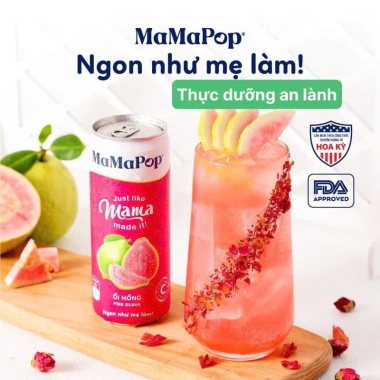 Nước Trái Cây Sparkling MAMAPOP 6 Vị - Ngon Như Mẹ Làm, Giá 299.900 Đã Giảm