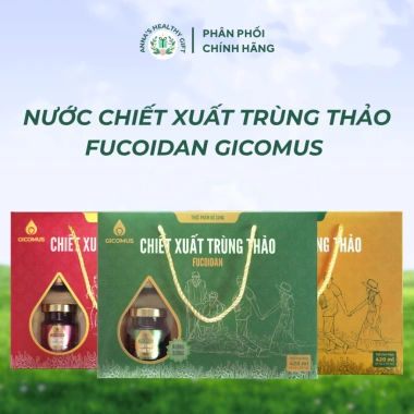 Nước Trùng Thảo Fucoidan Gicomus 6 Hũ - Quà Biếu Cao Cấp, Giảm Giá 289k 2